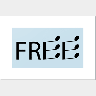 Free being free artistic design Posters and Art